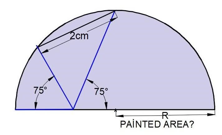 Painted area = ?