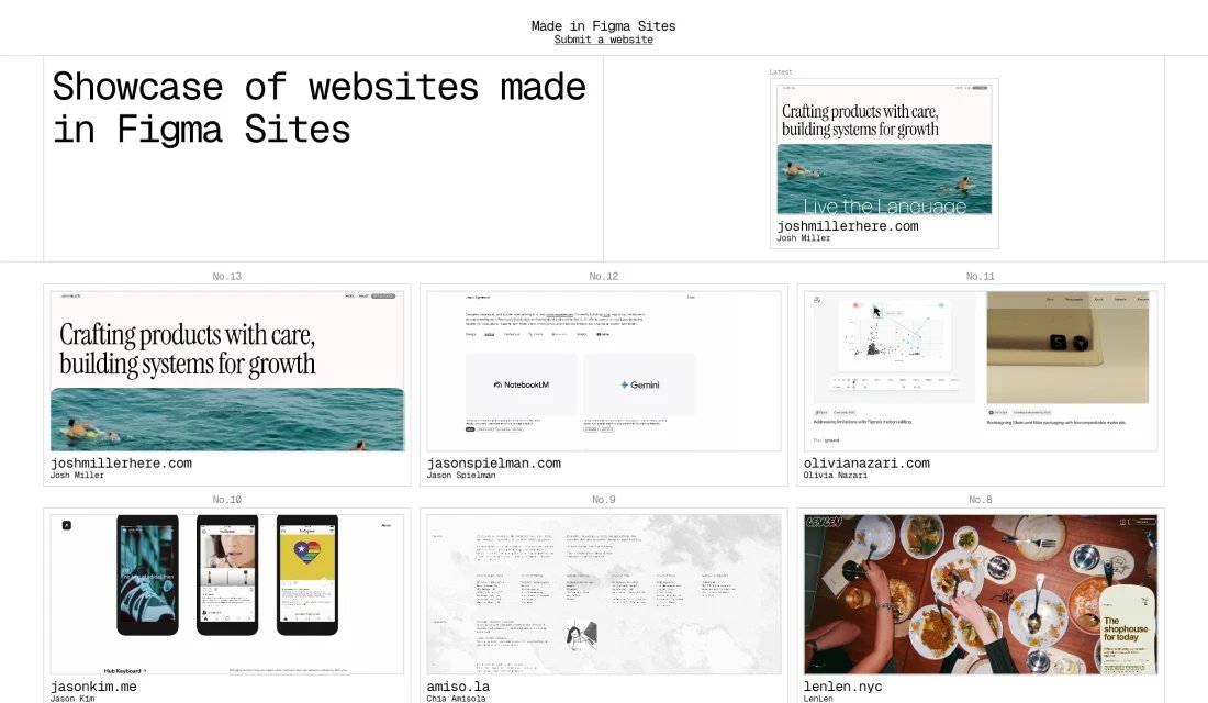 dezigallery's tweet image. Introducing &quot;Made in Figma Sites&quot; the latest addition to Dezi Gallery.

A gallery of websites built and published with Figma&apos;s new &quot;Figma Sites&quot; feature, showing what you can design and launch directly from Figma.

dezi.gallery/tool/made-in-f…