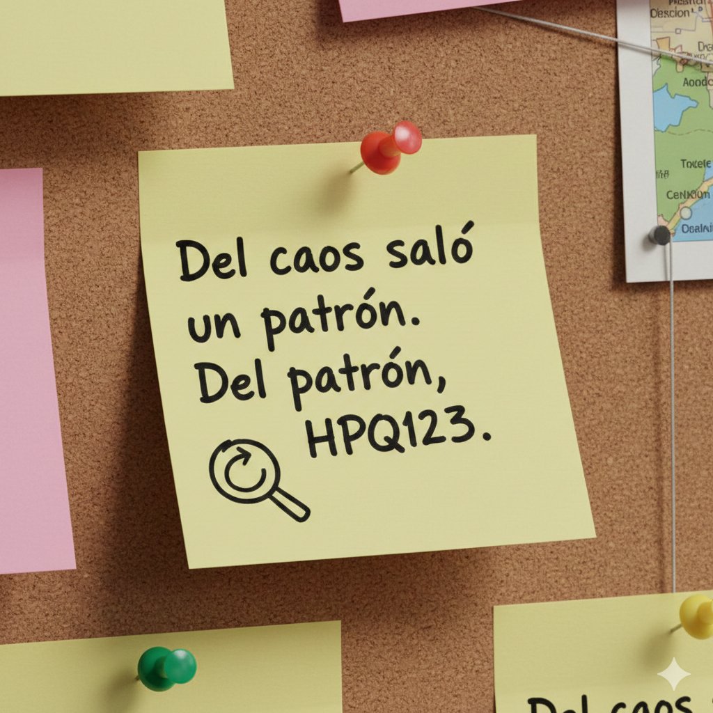 ¡Orden desde el desorden! 🔍✨

Del caos emergió un patrón, una estructura clara. Y de ese patrón nació HPQ123 🎯💡 

La belleza de encontrar sentido donde parecía no haberlo. A veces solo hace falta mirar con otros ojos para ver el orden oculto en la confusión. 🧩🌟