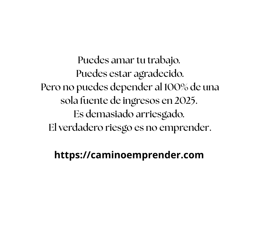 JAguirregabiria's tweet image. Hoy más que nunca, necesitas construir un plan B que pronto se convierta en tu plan A.
👉 Emprender no es dejar tu empleo.
Es dejar de depender solo de él.
Envíame “INGRESOS” si quieres tu plan B sin riesgo. @JAguirregabiria
#PlanBFinanciero #SeguridadFinanciera #IngresosPasivos