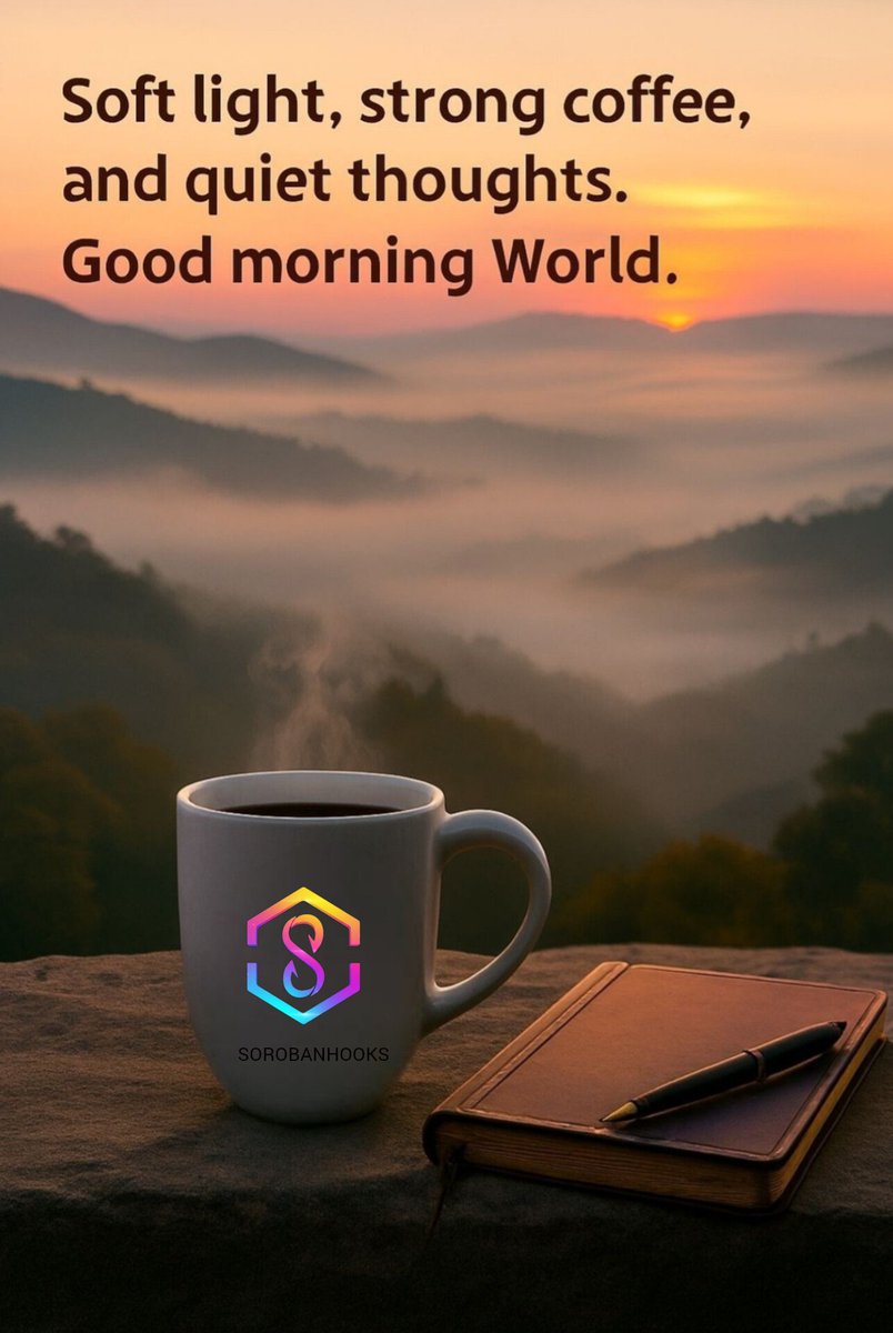 sorobanhooks's tweet image. Good morning fam🌞
Soft light. Strong coffee. Quiet thoughts.
#Crypto #Web3