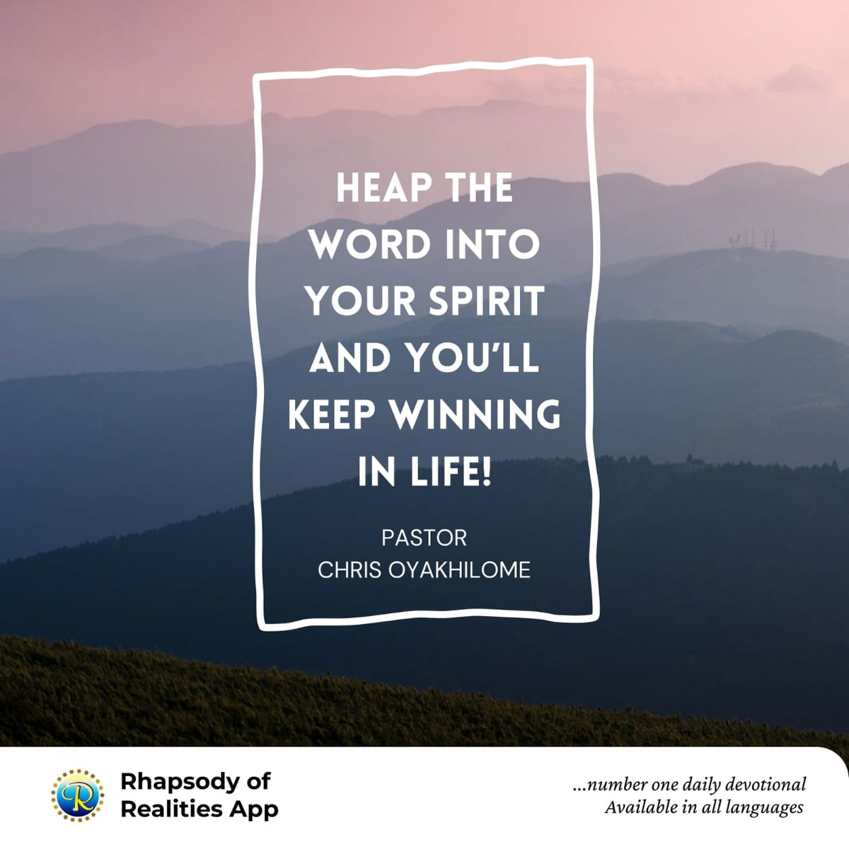 Labanabraham1's tweet image. Millions read this devotional every morning…
There’s a reason. 
Download free &amp;amp; see why: myapp.rhapsodyofrealities.org
#ILoveRhapsodyOfRealities
#AskMeForYourRhapsody