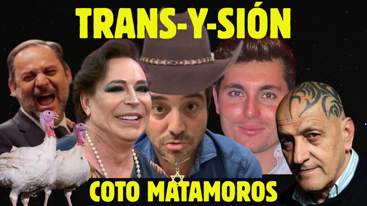 mgmunte's tweet image. El Mundo por Montera se complace en anunciar una nueva entrega de La Emoción del Espanto con D. @COTOMATAMOROS_1.

“Trans-y-Sión”. Hoy, a partir de las 21:00h.

Un repaso lleno de sorpresas, tan implacable como divertido, de la actualidad. youtu.be/2wxSd7ZvWGA?si…
