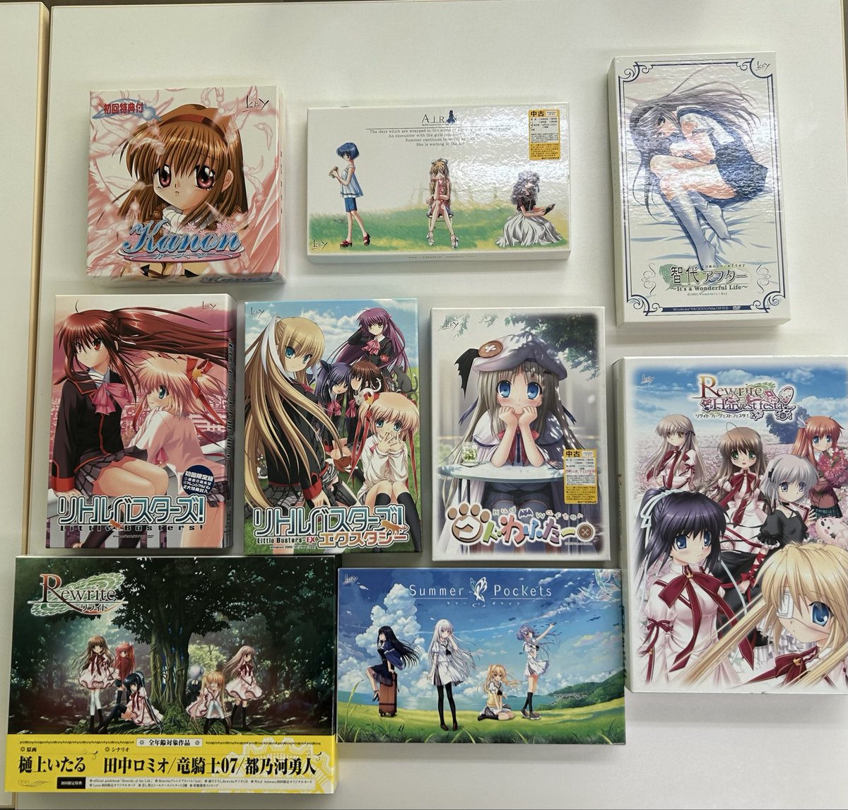 あとCLANNADでkey原作ゲームのフルプライス作品の初回限定版を