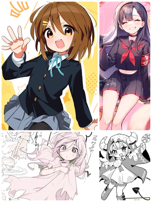 #今月書いたイラストを晒そう
その他ご依頼3件と、オタ垢用5枚(?)でした
描きすぎでは 