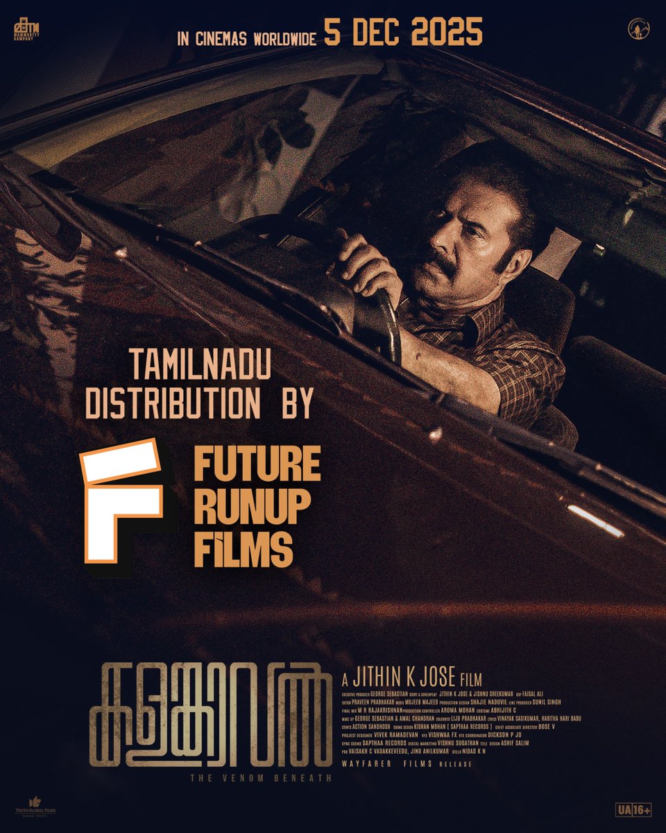 MKampanyOffl's tweet image. Happy to join hands with @FutureRunup for the Tamil Nadu release of #Kalamkaval

In cinemas from December 5.

#Mammootty #Vinayakan #JithinKJose #FutureRunUpFilms