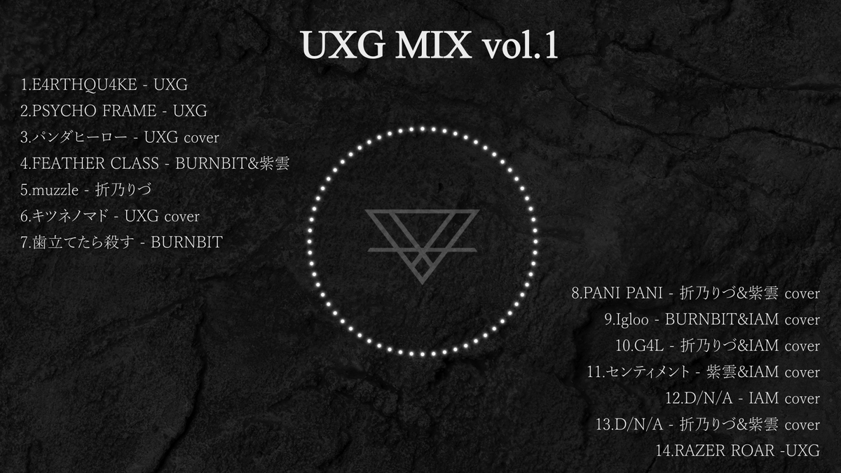 UXGBOYS's tweet image. UXG MIX vol.1 is out NOW!!  

今までのUXGの音源およびメンバーのオリジナル曲やコラボ曲を繋げた動画をDJ IAMが作りました。 
作業や移動、ひとり時間のお供にぜひ🎧

----------------------------  
▶ youtu.be/wRQsY7azH3c
----------------------------  

#UXG_log 
#UNDER_XA_GROUND