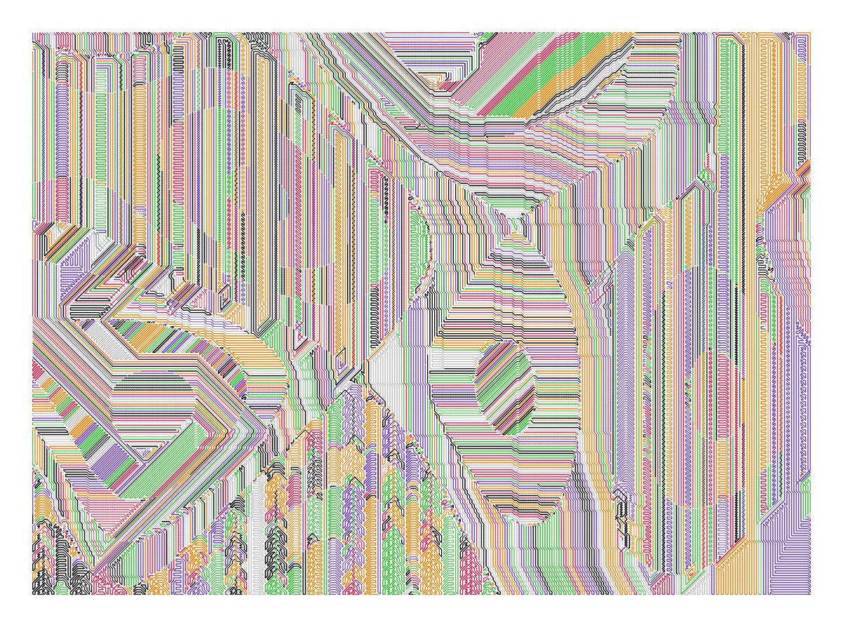 CCDDBB's tweet image. Plottable Mess #231

#javascript #plotterart #plottertwitter #generativeart #genart #digitalart #abstractart #graphicart #nftart