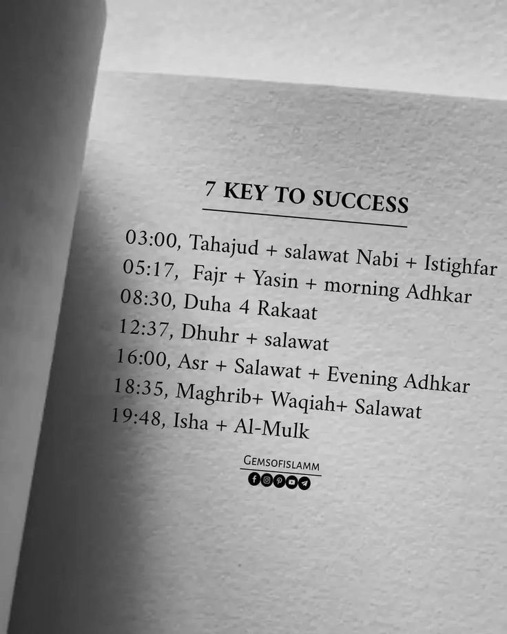 Seven key to success.📌✨