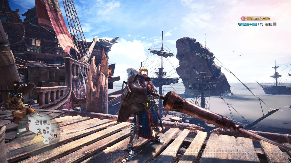 hhn_pkrpkr's tweet image. ただいま新大陸。
ワイルズ以外のランスにも触れたくて戻ってきたよ。
#MHWi