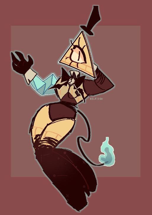 Who does he trinkle plink dink he is &gt;:( #billcipher #stanfordpines #billford #gravityfalls #fanart