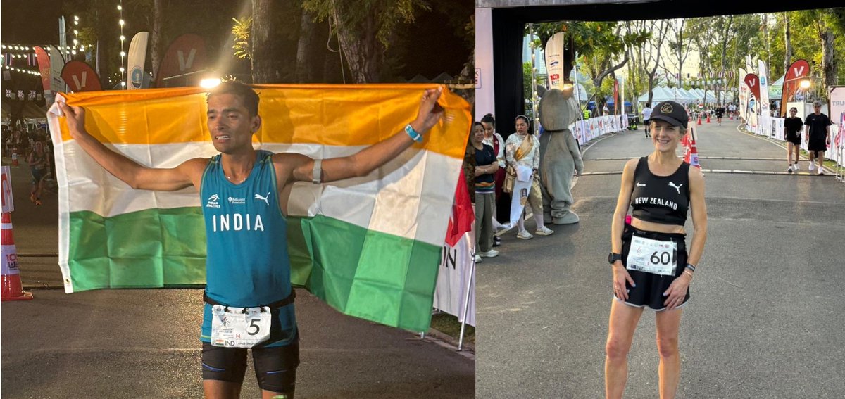 iaunews's tweet photo. 2025 IAU 24H Asia &amp; Oceania Championships provisional results.

Mel Aitken from New Zealand and Amar Singh Devanda from India are the winners of 2025 IAU 100 km Asia &amp; Oceania Championships.
https://t.co/sfkUpOXQzr https://t.co/JHZq6mlW5a