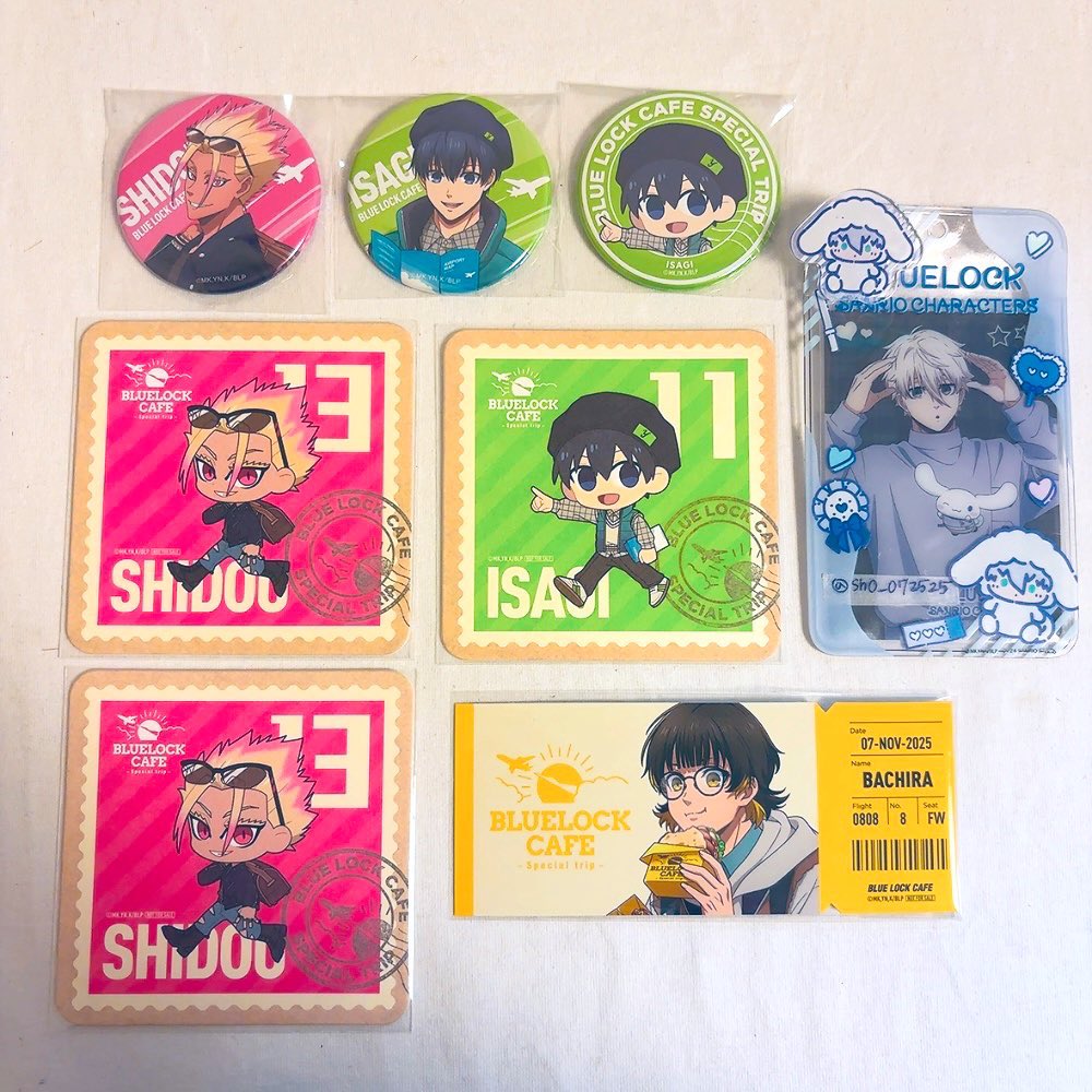 【交換･譲渡】ブルーロック BLUE LOCK CAFE SPECIAL TRIP  BOXCafe 

譲)潔、蜂楽、士道

求)①コースター 凪or 各300円
②チケット風  凪or 500円
③等身缶バ 凪 or 定価
④SD缶バ 御影or定価

︎✿郵送でのお取引
︎✿譲渡は全て+送料です(2点以上の場合、送料負担します)

宜しくお願い致します🙇‍♀️