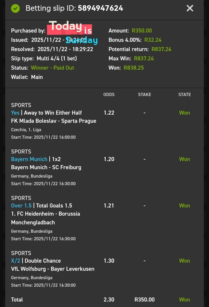 💥🍏Boom🍏💥

Congratulations if you followed.
#Surecase       #Easybet
18 + | T&amp;Cs Apply