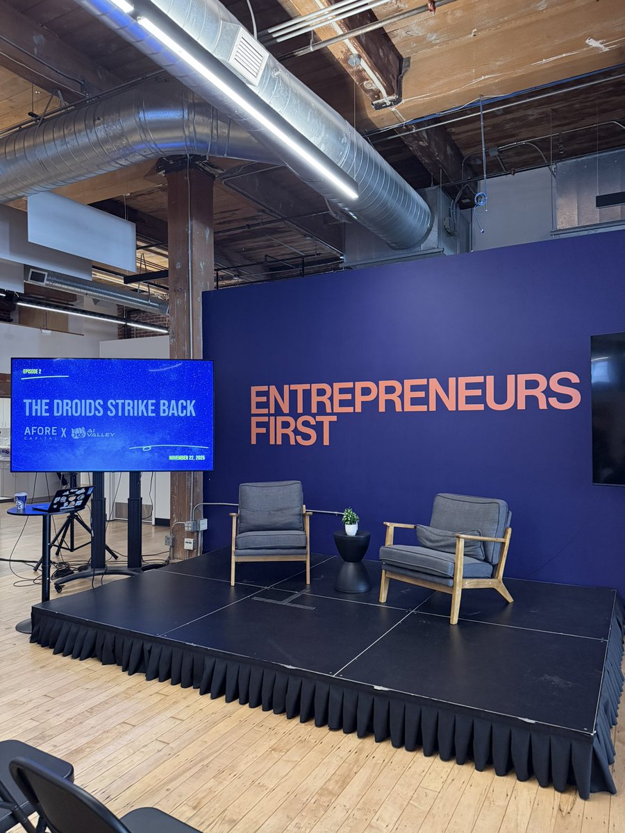 Courtneythko's tweet image. At @join_ef for the @AIValleyOrg Droid Strikes Back hack 🤩  Thanks to everyone who came to support! Much love to our sponsors :) @Vapi_AI @Speechmatics @convex @composio @omidotme @hyperbolic_labs @Lovable @mastra @weHRTyou @vercel