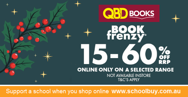 Save up to 60% off the RRP of selected titles at the QBD Books Christmas Book Frenzy and support your nominated #school for free via schoolbuy.com.au/qbd-the-booksh….