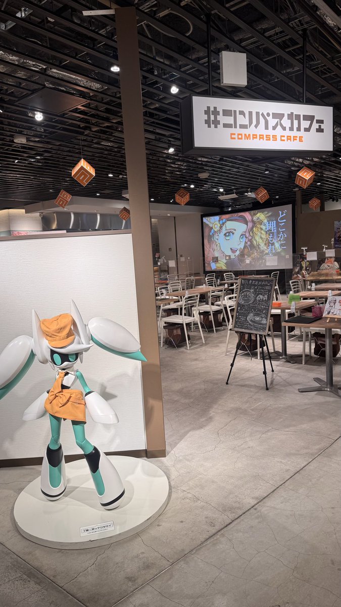 初のコンパスカフェ☕️ ✨ ステリアのアクスタ自引きは嬉しすぎた