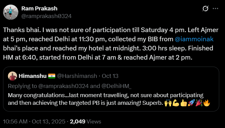 I'm only this much crazy about running 🏃🏼‍♂️🏃🏼‍♂️🔥🔥🙌

#Running #Marathon