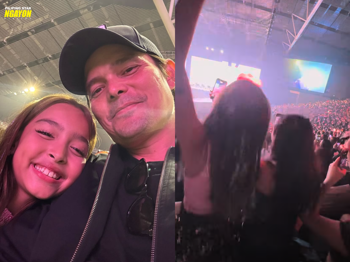 psngayondigital's tweet image. ZIA AND DINGDONG&apos;S BONDING MOMENT AT BLACKPINK&apos;S CONCERT🩷

Aktor na si Dingdong Dantes, nag-post ng ilang photos kasama ang kanyang anak na si Zia matapos nilang manood ng “Deadline&quot; world tour kahapon, November 22.

(Instagram/dongdantes)