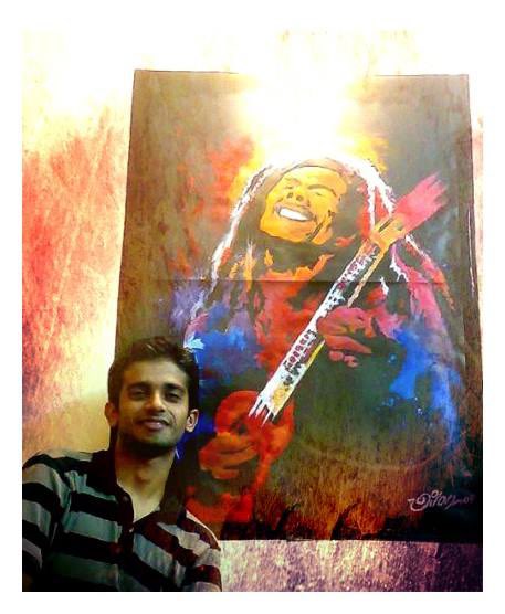 VilasNayak's tweet image. Not many know this… my early days were all about live paintings of legendary music icons. Thinking of bringing this era back… want to see more? Let me know your fav music icons I should paint next! 

#Music #events #musicart