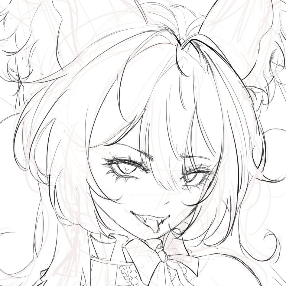 anime girl #Commission  #wip