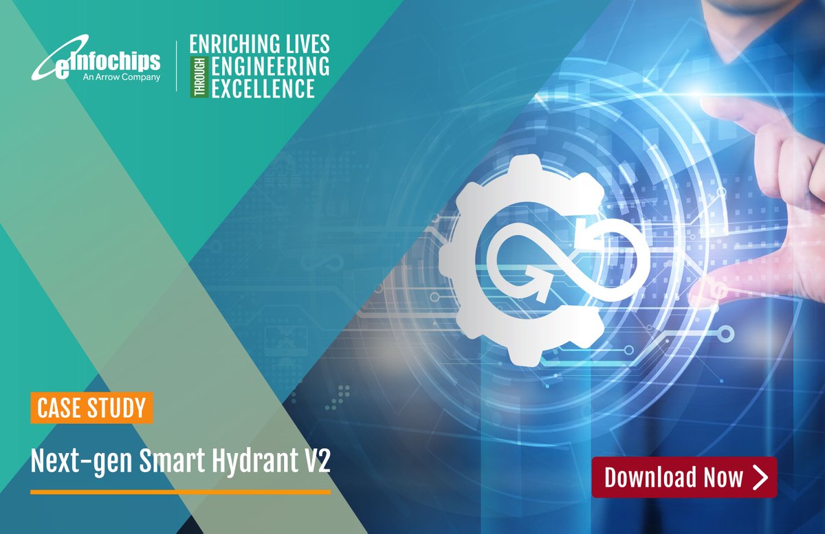 einfochipsltd's tweet image. Empowering smart water infrastructure! eInfochips partnered with a leading water tech company to upgrade fire hydrants with advanced event tracking, MQTT-SN, BLE integration, &amp;amp; more: na2.hubs.ly/H029K9z0

#SmartHydrants #IoTInnovation #TechPartnership