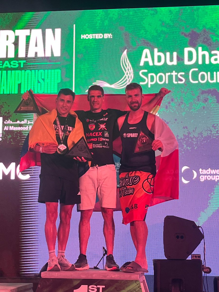 AlejandroPar10's tweet photo. 🥇🌍 Campeón del mundo Spartan Race AG distancia Beast 2025 🇦🇪 https://t.co/Gxi84QEdXE