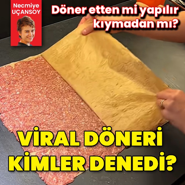 Viral döneri kimler denedi?

Yeni trend evde kıymadan döner/iskender yapmak...

İskender kebabının lezzet sırrı kıyma ve yaprak etin mükemmel birleşiminde yatıyor. Yani, ne sadece kıyma ne de sadece yaprak et!

Necmiye Uçansoy yazdı
haberturk.com/htgastro/lezze…