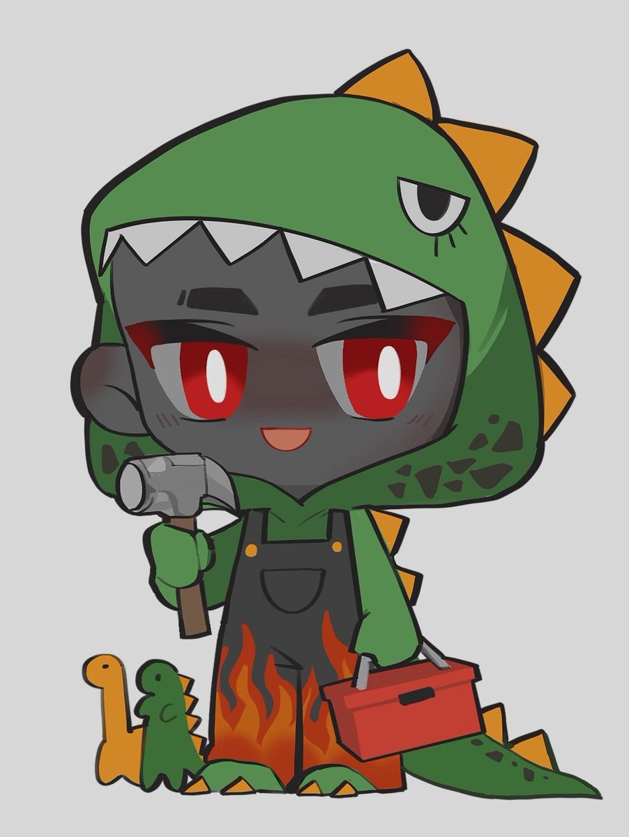 #lilprimarchs Primarchs in kindergarten.
Vulkan