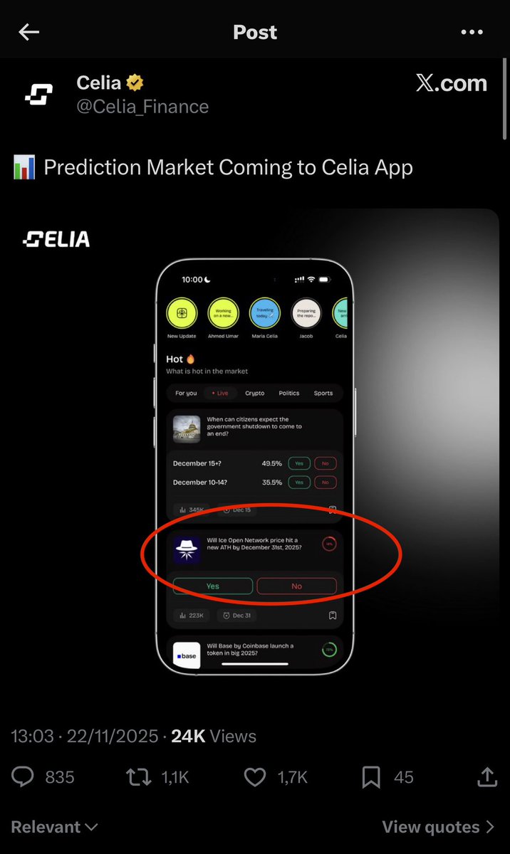 Celia Finance hinting a new $ICE ATH Before December 31st. Ready? 

<a href="/Celia_Finance/">Celia</a>