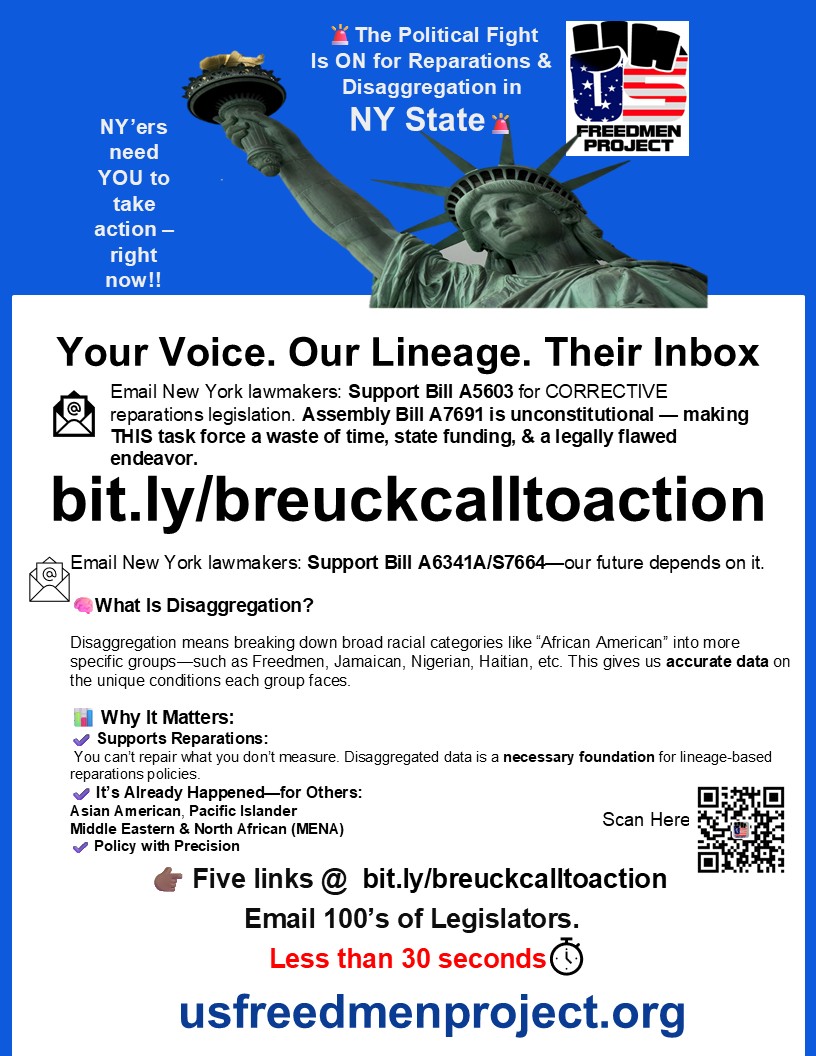 BreuckEvnMelann's tweet image. @USFreedmenPrj 
HELP Nyers fight with emails. Flood their inboxes and demand justice. Email our legislators FROM ANYWHERE! Each email, takes less than 30 seconds, making a lasting impact. Legislators won’t move unless we MAKE THEM! 
MY GOAL IS 50 MILLION EMAILS!!…