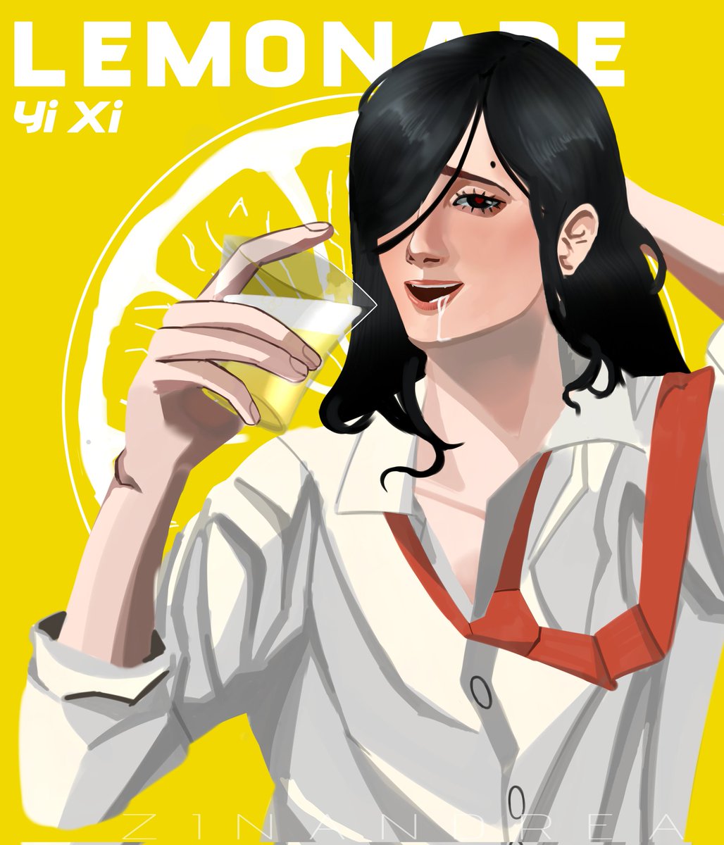 Zinandreaa's tweet image. Lemonade Yi Xi! 🍋

#SynthesizerV #SynthV #YiXi
