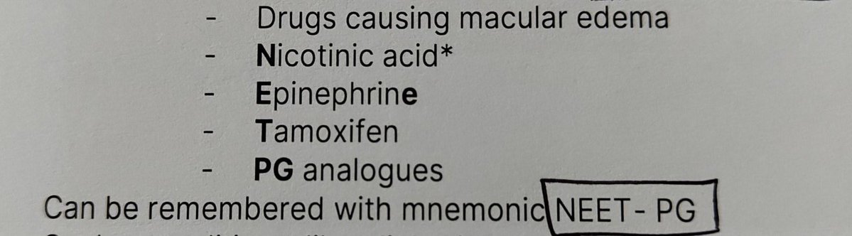 PJaseja's tweet image. Mnemonic -NEETPG
#MedTwitter #neetpg #INICET