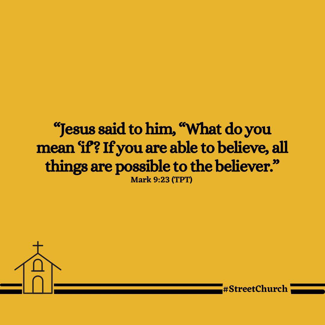 streetchurchh's tweet photo. My guy, believe! That thing wey dem dey discourage u ontop, e dey ur heart for a reason. Believe say u fit run am under God. If u believe, you go receive all the help and things wey u need to overcome any difficulties. That baby, believe God for am! That job, believe God for am! https://t.co/ytrLlDCauS