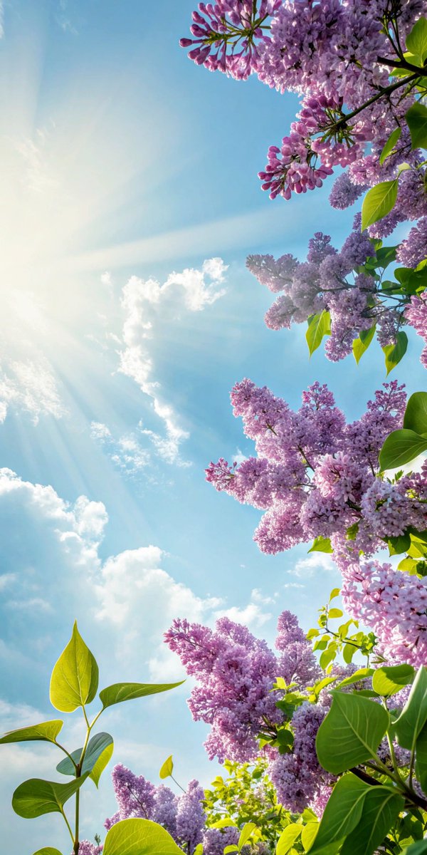 Good afternoon everyone 🌞 

Wallpaper number 1️⃣ for the day

In a world of blooms and sunshine 🪻

Happy sunday 😄