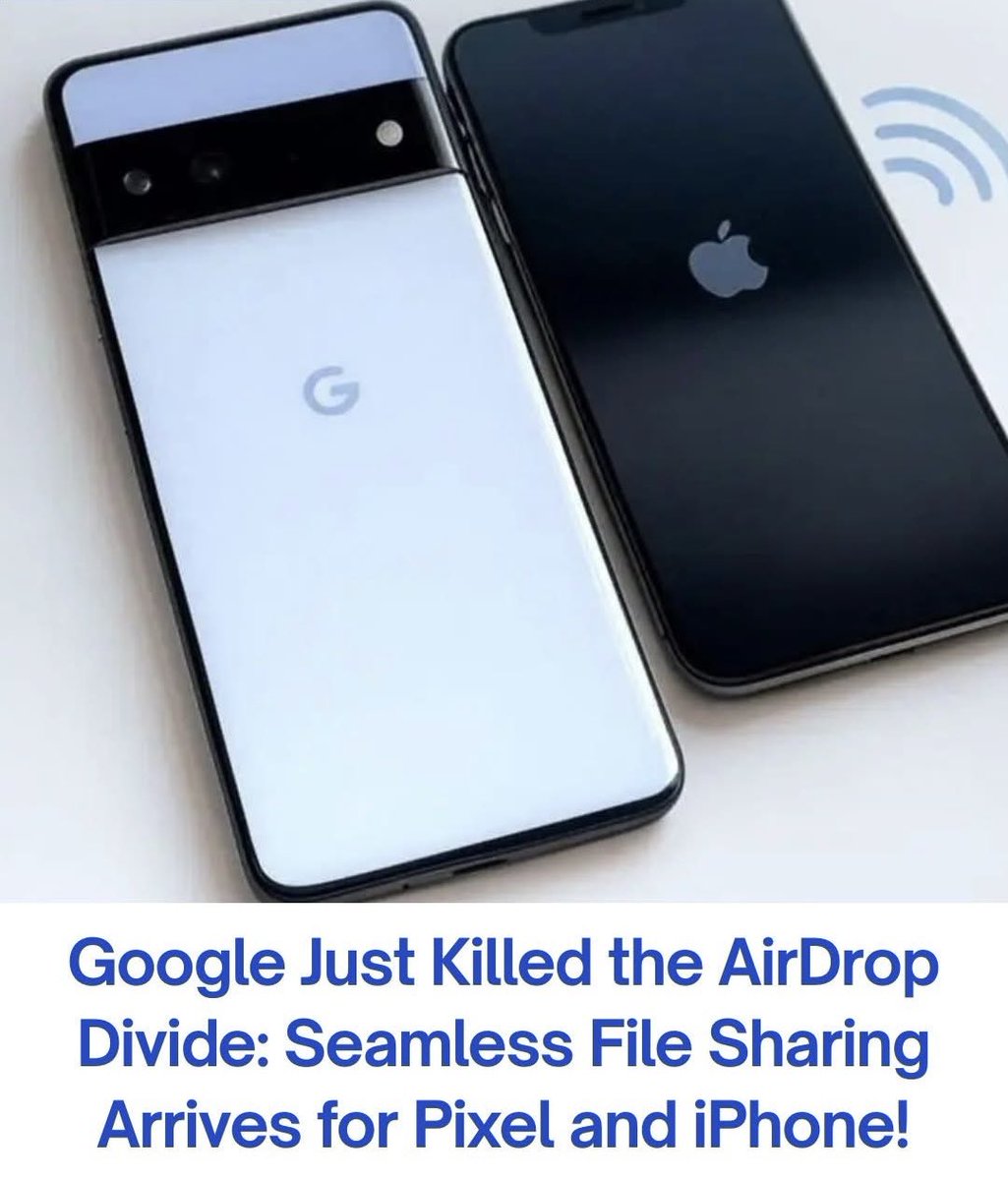 saurabhpal44's tweet image. Pixel 10 Phones Can Now AirDrop to iPhones, No Apple Required! 

Google just made Pixel 10 phones play nicer with iPhones, letting users AirDrop files seamlessly all without Apple’s involvement! Here’s how it works 👇

1️⃣ Make Your Devices Discoverable – Both iPhone and Pixel 10…