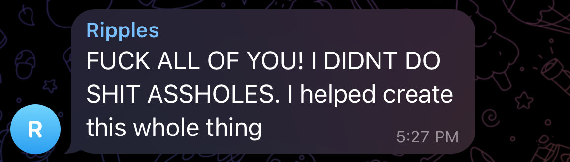 RexyTrades's tweet image. Based dev&apos;s notes to community after rugging 🔥