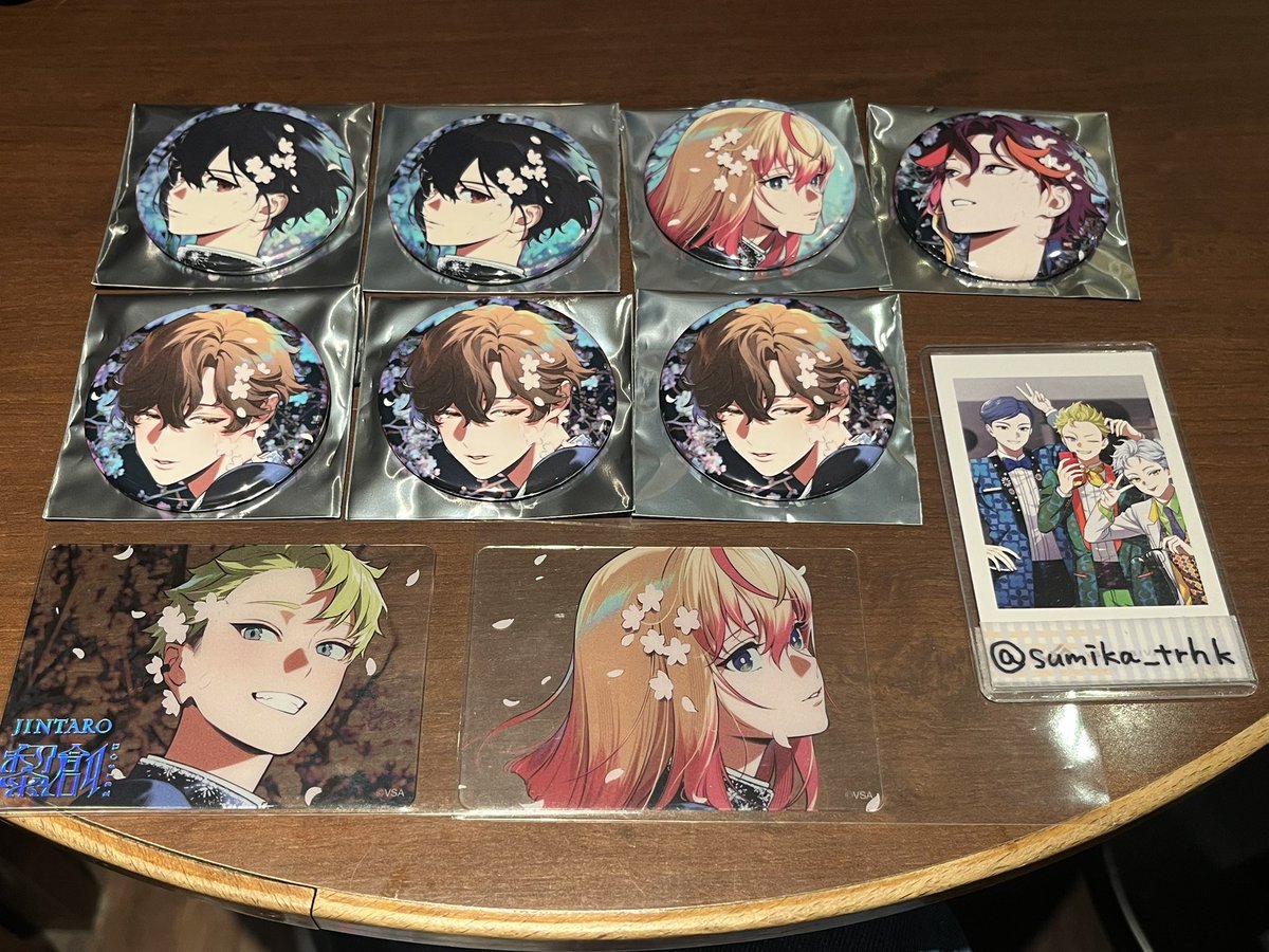 イッセイ 缶バッジ 写真3枚分 風李たゆ 個展 XlamV クリアカード クリカ