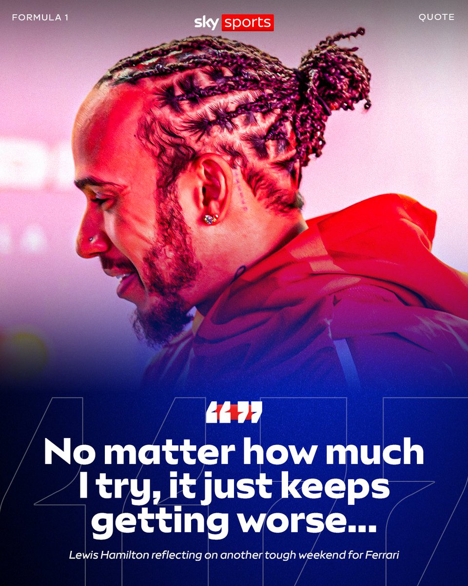 SkySportsF1's tweet image. Another difficult weekend for the seven-time world champion 😔