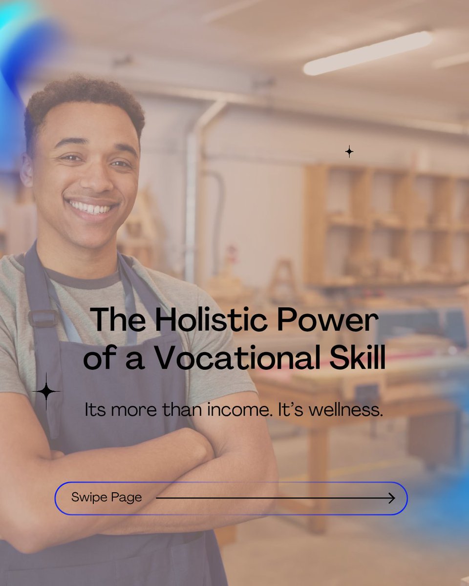 A_kiliF2025's tweet image. A skill is more than a career, it’s a pathway to wellness.
See thread 👇🏾:

#VocationalSkills #SkillBasedLearning #HolisticGrowth #WellbeingJourney #CraftAndCreate #SkillUp