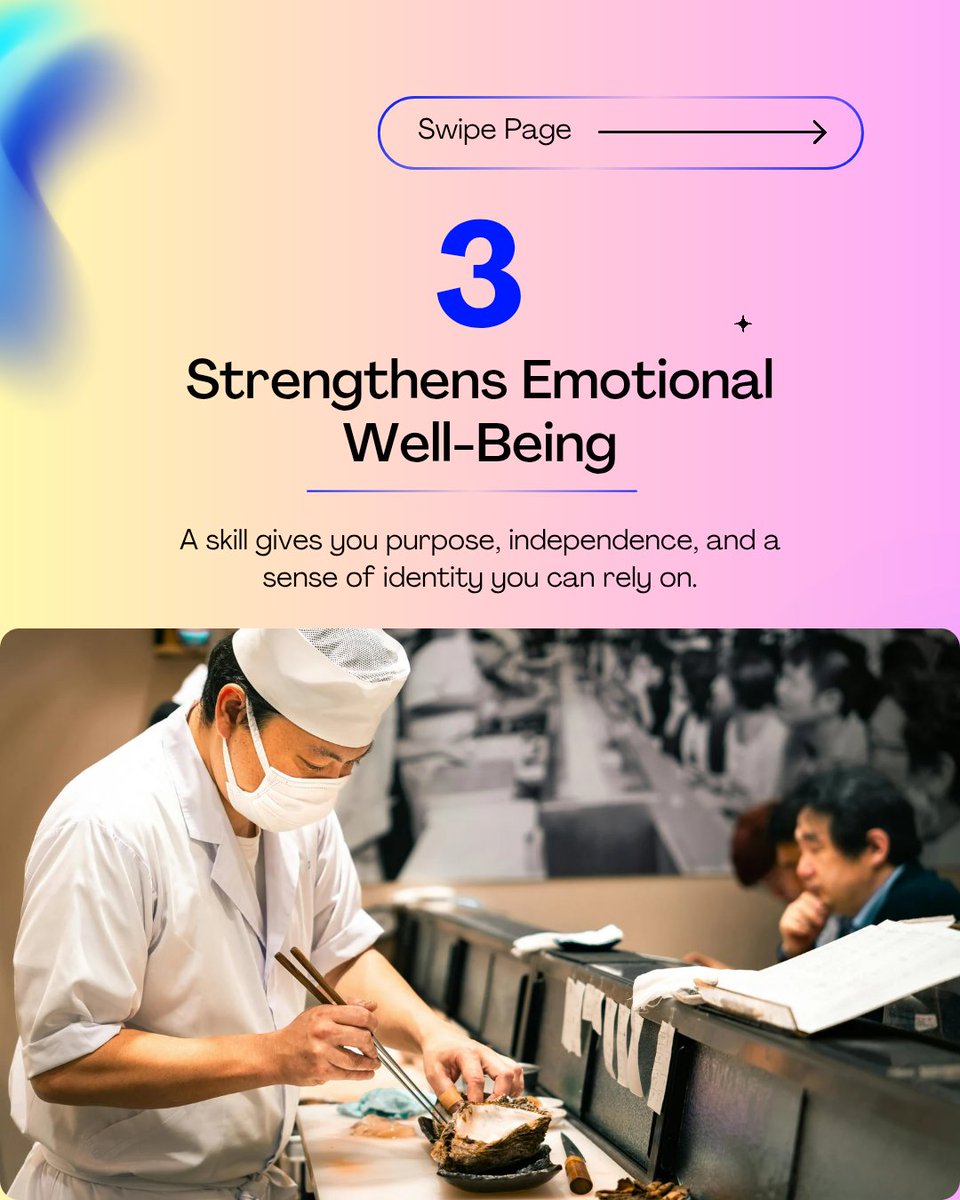 A_kiliF2025's tweet image. A skill is more than a career, it’s a pathway to wellness.
See thread 👇🏾:

#VocationalSkills #SkillBasedLearning #HolisticGrowth #WellbeingJourney #CraftAndCreate #SkillUp