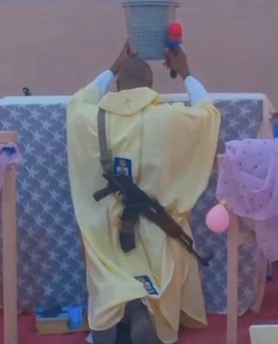 Our pastor is always on guard 🙂