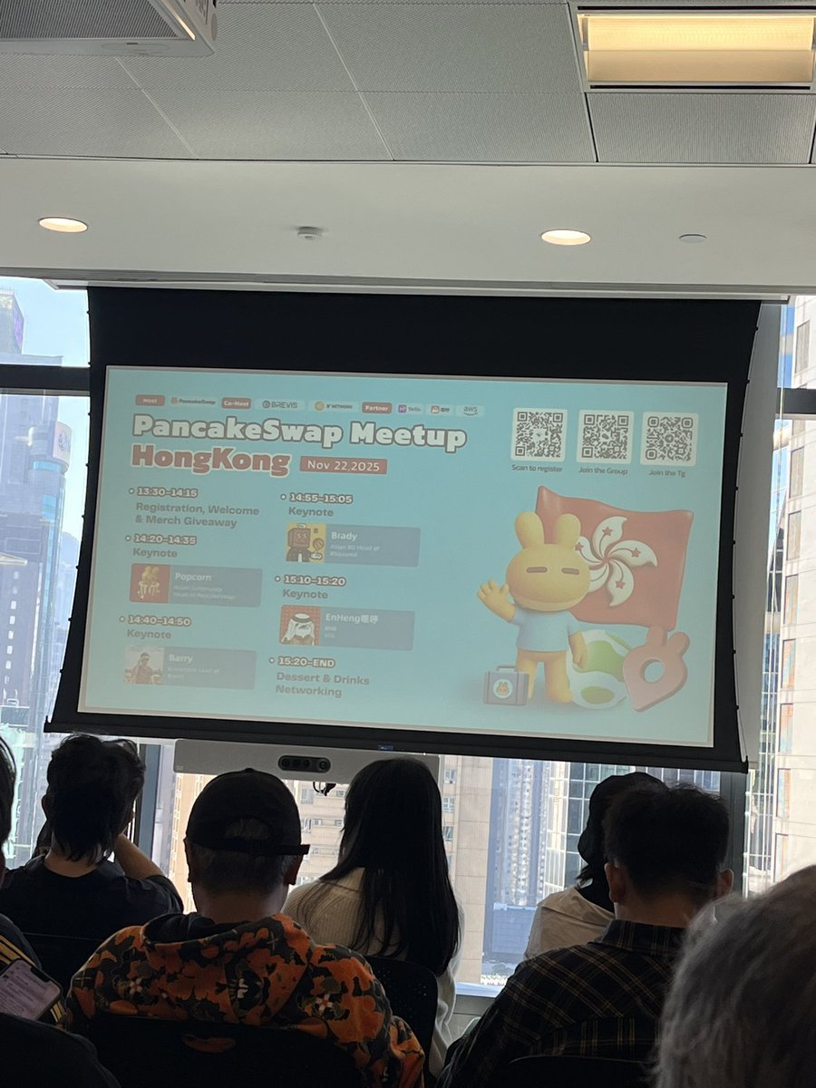 wsbleader's tweet photo. wraped up the weekend with @PancakeSwap 
GM 🇭🇰

5 years journey with pancake 🥞  
keep going and building on #BNBChain 

@TinTinLand_ZH @OurTinTinLand @brevis_zk  #pancakeswap  #pancakeswapHK https://t.co/o82YSdOXBg