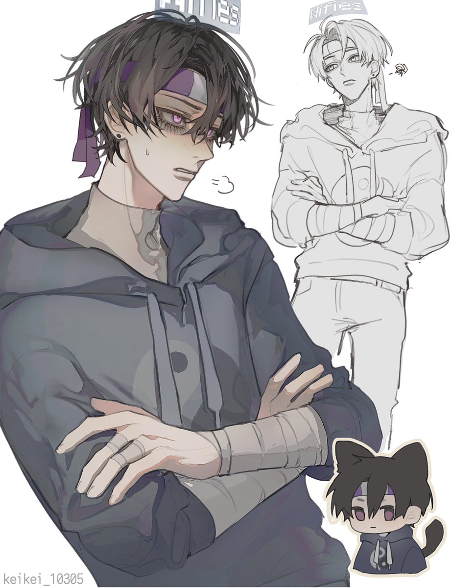 keikei_10305's tweet image. another, this time with a cat
#wifiesfanart