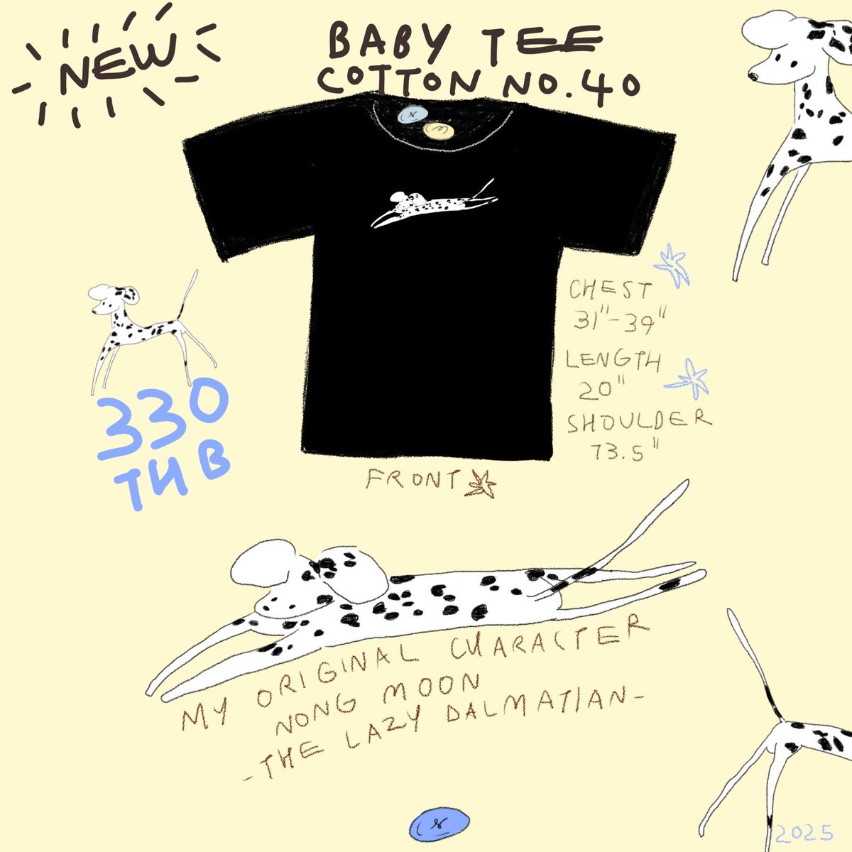 crustmoon's tweet image. please welcome my ‘nong moon’ -the lazy dalmatian- ⛄️🎄
pre-order baby tee (รับที่ yoloได้ค่ะ)
ราคาและขนาดตามภาพเลยค่ะ มี2สีซึ่งเนื้อผ้าไม่เหมือนกันน้า fluffy สีขาวจะหนานุ่มมมมมม ยืดได้เยอะค่ะ สีดำcotton 40 จะบางและยืดได้น้อยกว่า ใส่สบายทั้งคู่ สั่งทาง dmได้เลย มีสีละ10ตัวค่ะ🐶