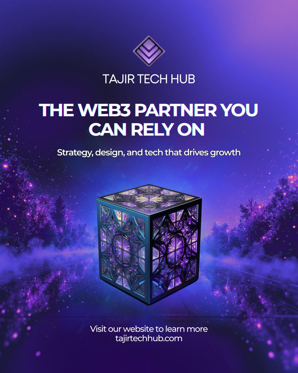 TajirTechHub's tweet image. We become your strategic partner in Web3, helping your brand grow, scale, and stand out in the decentralized world 🌐✨

Unlock what Web3 can do for your business – tajirtechhub.com

#Web3Strategy #TajirTechHub #Decentralization #Machinelearning #Web3 #Technology #Fintech
