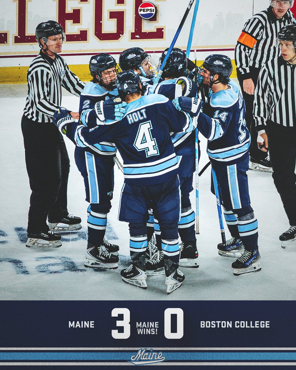 MaineIceHockey's tweet image. THAT&apos;S WHAT&apos;S UP‼️

#Winning #BeatBC