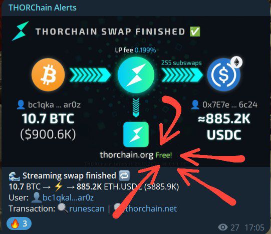 RaymondMontreal's tweet image. Johnny saved $20,000 in affiliate fees by going through swap.thorchain.org
Be like Johnny
#DEX #Thorchain