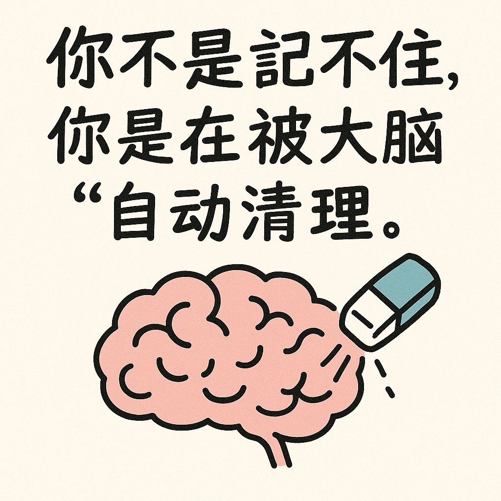 TinaLearning's tweet image. 🔥你不是记不住，你是在被大脑“自动清理”。

不是记不住，是没理解。
这样你账号的“可爱 + 理性 + 自我进化”就出来了。

你是不是也有这种体验：
🟩刚背完知识点，转头就忘
🟩上周看的书只剩一句“好像很有道理”
🟩笔记越记越多，脑子却没什么变化

以前我以为是记性差，但后来发现：

👉…