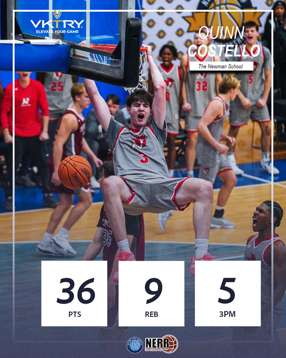 Michigan commit Quinn Costello’s monster performance earns him the @teamvktry player of the game!

Costello finished with 36 points on 5/6 from three with nine rebounds.
